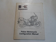 1975-1985 Kawasaki Police Motorcycle Configuration Service Shop Manual FACTORY 