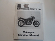 1991 Kawasaki Zephyr 750 Motorcycle Service Repair Manual MINOR STAINS FACTORY 