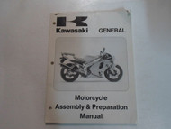 1995 Kawasaki General Motorcycle Assembly & Preparation Manual MINOR STAINS WEAR