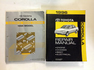 1996 TOYOTA COROLLA Service Repair Shop Manual FACTORY Set W Wiring Diagram