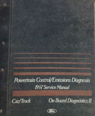 1997 Ford Car & Truck Powertrain Control Emission Diagnosis Manual OEM OBD II 