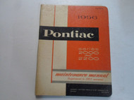 1956 Pontiac Series 2000 2200 Maintenance Manual MINOR STAINS FACTORY OEM DEAL 