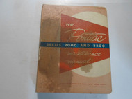 1957 Pontiac Series 2000 2200 Maintenance Manual STAINED MINOR WEAR FACTORY OEM 