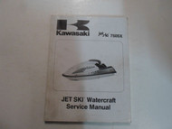 1992 1993 Kawasaki Jet Ski 750SX Watercraft Service Manual STAINED FACTORY OEM 