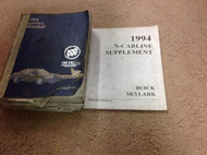 1994 BUICK SKYLARK Factory Shop Service Repair Workshop Manual Set W Supplement 