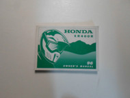 1996 Honda XR400R XR 400 R Owners Operators Owner Manual Brand New 1996 