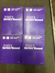 2003 CHEVY S-10 S10 Blazer Jimmy Sonoma Service Shop Repair Manual SET NEW