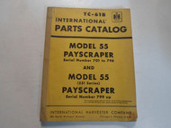 International Model 55 Payscraper Parts Catalog Manual TC-61B STAINED WORN OEM 