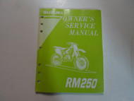 1996 Suzuki RM250 Owners Service Manual FACTORY OEM BOOK 96 DEAL x
