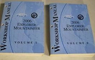 2006 Ford EXPLORER Mercury Mountaineer SUV Service Shop Repair Manual SET W EWD