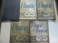 1961 GM Pontiac TEMPEST Service Repair Shop Manual 5 Volume Set Factory OEM Used