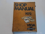 1972 Chevrolet Chevy VEGA Service Repair Shop Manual 72 DAMAGED LOOSE PAGES OEM
