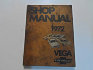 1972 Chevrolet Chevy VEGA Service Repair Shop Manual 72 STAINED WORN DAMAGED OEM