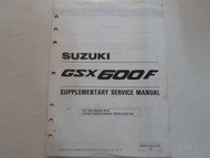 1996 Suzuki Motorcycle GSX600F Supplementary Service Manual MINOR STAINS FACTORY