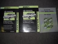 2001 Toyota CAMRY SOLARA Service Repair Shop Manual Set DEALERSHIP W EWD OEM