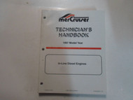 1997 Mercruiser Technicians Handbook In-Line Diesel Engines Manual WATER DAMAGED