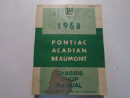1968 PONTIAC ACADIAN BEAUMONT Chassis Service Manual CDN WATER DAMAGED OEM 68 