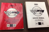 1991 Chevrolet Chevy CORVETTE Service Shop Repair Manual Set W Electrical Diagno