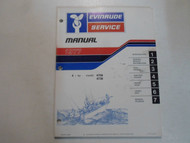1977 Evinrude Service Repair Shop Manual 4 HP 4HP 4706 4736 STAINED OEM Boat 77