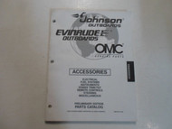 1997 Johnson Evinrude OMC Accessories Preliminary Edition Parts Catalog Manual