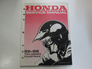 1986 1987 1988 HONDA TRX 200SX FOURTRAX Service Shop Repair Manual Factory NEW
