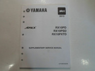 2013 Yamaha APEX RX10PD RX10PSD RX10PXTD Snowmobile Supplementary Service Manual