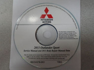 2013 Mitsubishi Outlander Sport Service Manual 2011 Body Repair Manual DATA CD