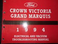 1994 Ford Crown Victoria Mercury Grand Marquis Wiring Diagrams Service Manual