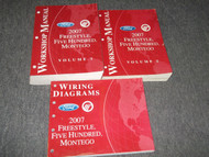 2007 FORD FREESTYLE FIVE HUNDRED 500 MONTEGO Service Shop Repair Manual Set OEM