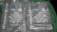 2009 FORD EXPLORER & SPORT TRAC MERCURY MOUNTAINEER Service Shop Manual SET OEM