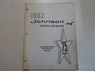 1962 Johnson 75 HP Sea Horse Models V45 V4SL 14B Electric Parts Catalog WATER 62