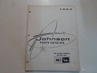 1963 Johnson 40 HP Sea Horse Models RD RDL 25D Parts Catalog Manual MINOR STAINS