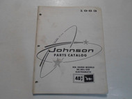 1963 Johnson 40 HP Sea Horse Models RK RKL 25D ELECTRAMATIC Parts Catalog STAINS