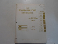1968 Evinrude 33 HP Ski Twin/ Electric Models 33802 03 33852 53 Service Manual 