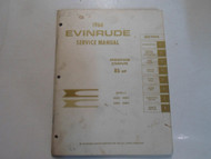 1968 Evinrude 85 HP SPEEDIFOUR STARFLITE Service Manual STAINED WRITING OEM 68