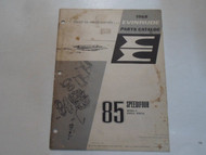 1968 Evinrude 85 SPEEDIFOUR Models 85852A 85853A Parts Catalog Manual STAINED 68
