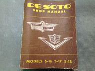 1952 1953 Desoto S16 S17 S18 Firedome Workshop Service Shop Repair Manual OEM x