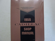 1959 CADILLAC ELDORADO SEVILLE Repair Shop Service Manual NEW REPRINT X Factory