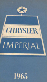 1965 Chrysler NEWPORT 300 IMPERIAL CROWN LEBARON Service Shop Repair Manual NEW