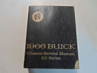 1966 GM Buick All Models Chassis Service Manual DAMAGED WORN FACTORY OEM BOOK 66
