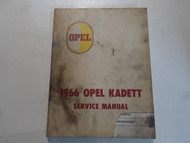 1966 OPEL KADETT Service Shop Repair Manual STAINED DAMAGED FACTORY OEM BOOK 66