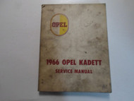 1966 OPEL KADETT Service Shop Repair Manual STAINED WORN FACTORY OEM BOOK 66