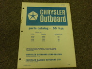 1968 Chrysler Outboard 55 HP Parts Catalog Manual OEM 1968 Factory