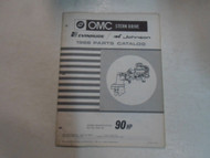 1968 OMC Evinrude Johnson Parts Catalog Manual 90 HP MINOR STAINS FACTORY OEM 68