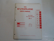 1970 Evinrude Service Shop Repair Manual 33 HP Ski Twin Electric MINOR STAINS 70