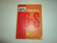 1970s Yamaha G6-S G6 S Service Repair Shop Manual FACTORY OEM BOOK 70s DEAL x