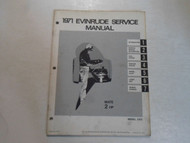 1971 Evinrude 2 HP MATE Service Repair Shop Manual STAINED FACTORY OEM BOOK 71