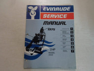 1975 Evinrude Service Shop Repair Manual 2 HP 2502 STAINED MINOR WEAR FACTORY 75