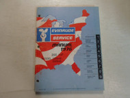 1976 Evinrude Service Shop Manual 200 HP 200649 200640 STAINED FADED OEM Boat 76