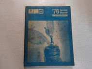 1976 Pontiac Service Repair Manual Supplement WORN STAINED FACTORY OEM DEAL